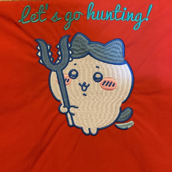 Chiikawa Let’s go Hunting Red Tote - Picture 3 of 3